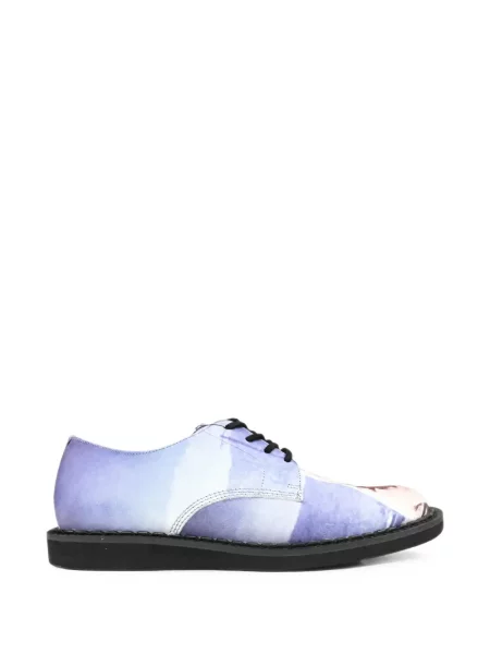 Pantofi derby Undercover cu șireturi cu imagine din dantelă violet