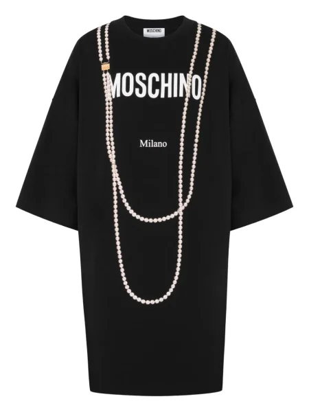 Rochie mini Moschino cu imagine de costum negru