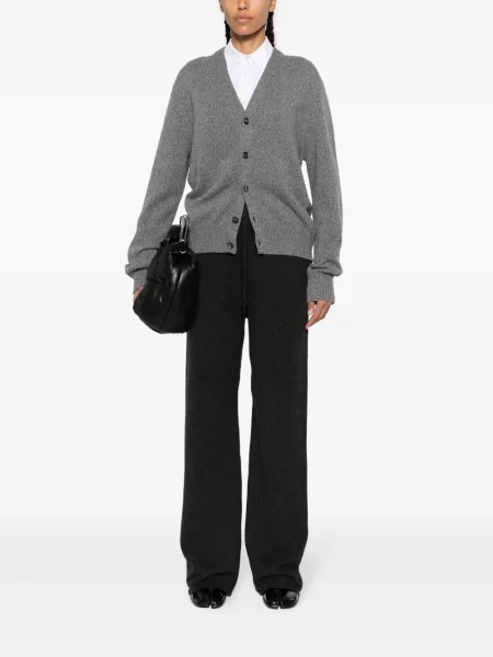 Vilnonės kelnės Maison Margiela juoda