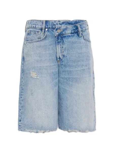 Pantaloni scurți Allsaints zdrențuiți albastru