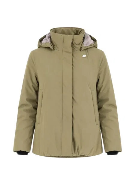 Geacă K-way din țesătură twill verde