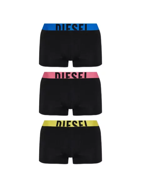 Pantaloni scurți Diesel cu autograf negru