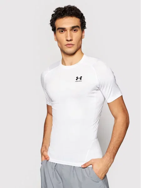 Under Armour Športna majica Ua HeatGear® Armour Compression Fit bela