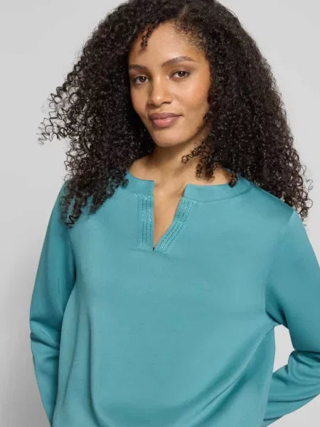 Bluza w kroju regular fit z dodatkiem Tom Tailor błękitna