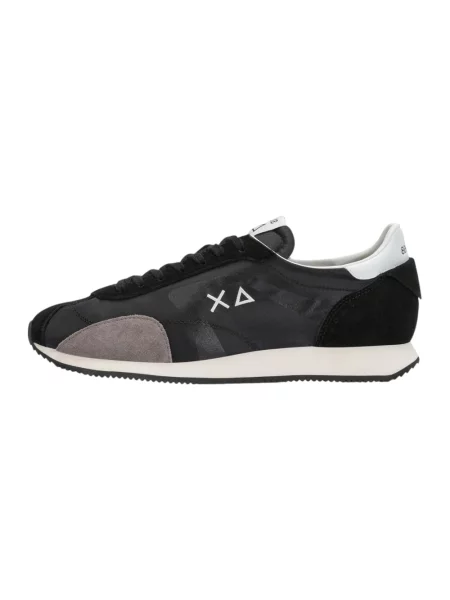 Sneakersy Sun68 skórzane czarne
