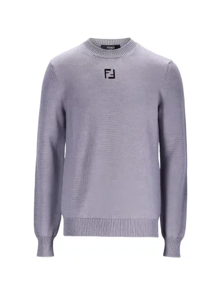 Pulover Fendi cu autograf gri
