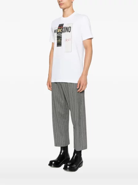 Tricou Moschino cu imagine alb