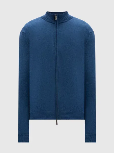 Кардиган з вовни мериноса Cashmere&whiskey синій