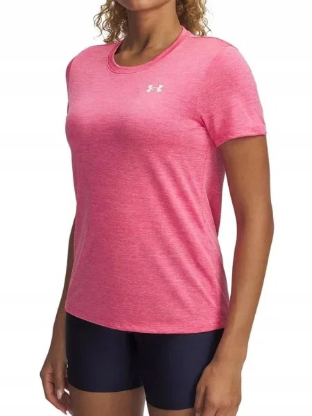 UNDER ARMOUR koszulka treningowa Tech SSC- Twist M różowa