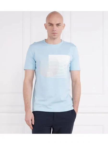 BOSS GREEN Tricou Tee 6 albastru