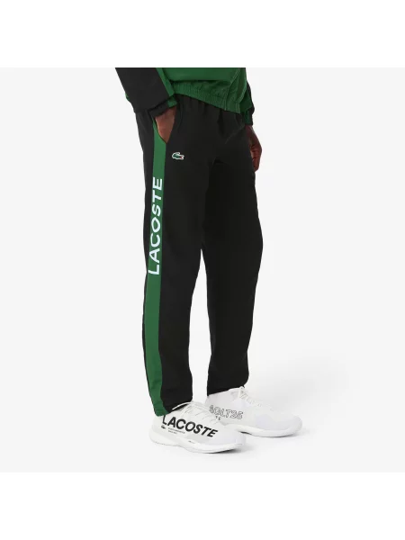 Lacoste Dres Z Zamkiem Z Blokadą Koloru Regular Fit czarny