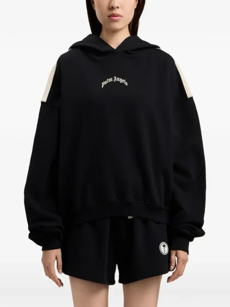 Hanorac cu glugă Palm Angels cu autograf negru