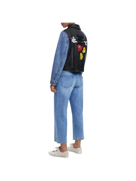 Desigual rifľová bunda s Mickey Mouse motívom modrá