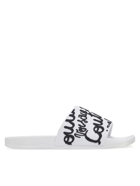 Klapki Versace Jeans Couture białe
