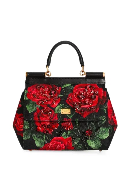 Geantă shopper Dolce & Gabbana cu imagine negru