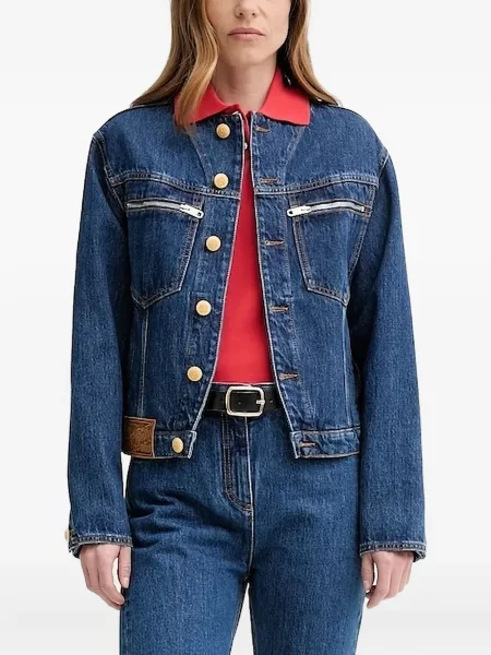 Haftowane polo Bally czerwone