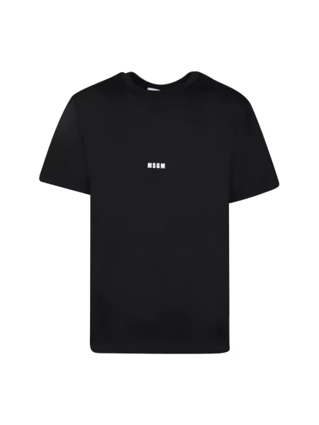 MSGM t-shirt gładki czarny