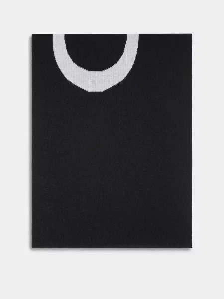 PINKO Шарф Хутро/поліестер чорний