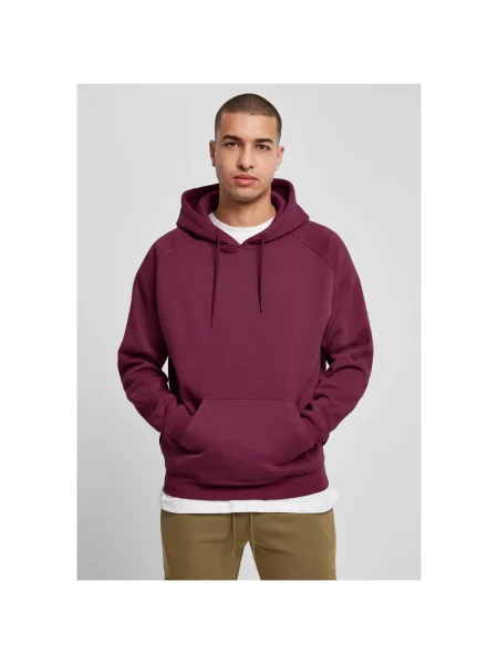 Pulover Urban Classics s kapuco rdeča