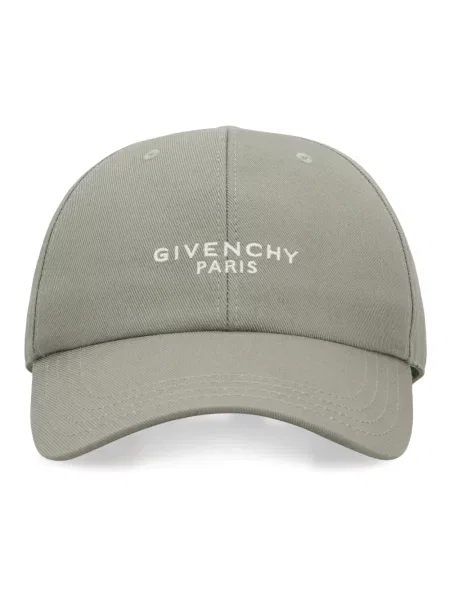 Haftowana czapka z daszkiem Givenchy zielona