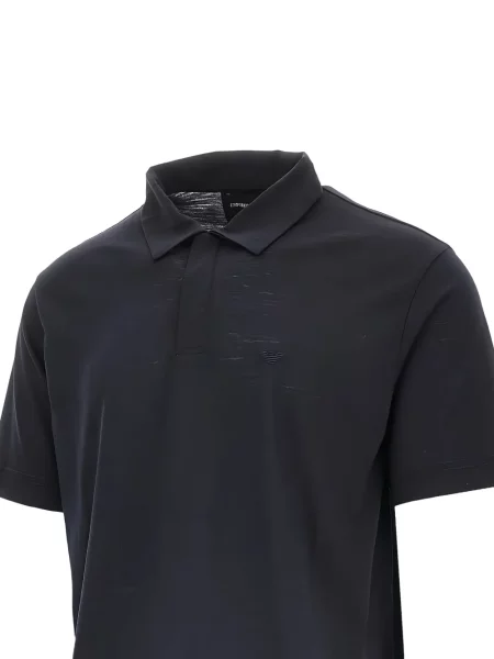 Polo Emporio Armani scurt albastru
