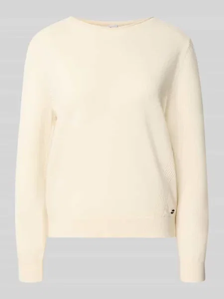 Sweter krój regular fit z mieszanki żywej wełny i kaszmiru model Lisa' Brax biały