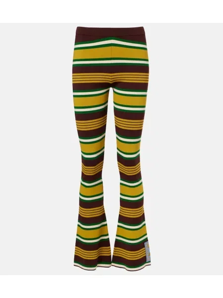 Pantaloni Alemais tricotate evazate