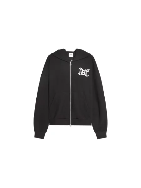 Bershka Hanorac negru alb