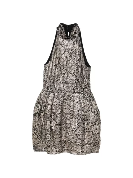 Rochie mini Blumarine din dantelă cu gât halter negru
