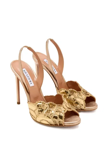 Σανδάλια Aquazzura με πετραδάκια χρυσό