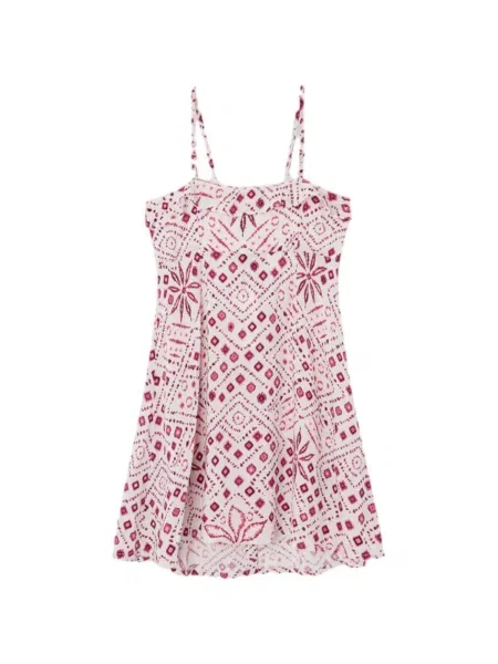 Rochie din denim copii Pepe Jeans alb