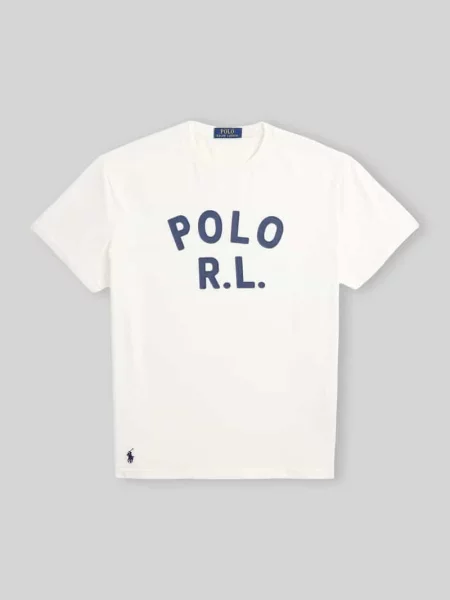 T-shirt o kroju loose fit z czystej bawełny Polo Ralph Lauren biała