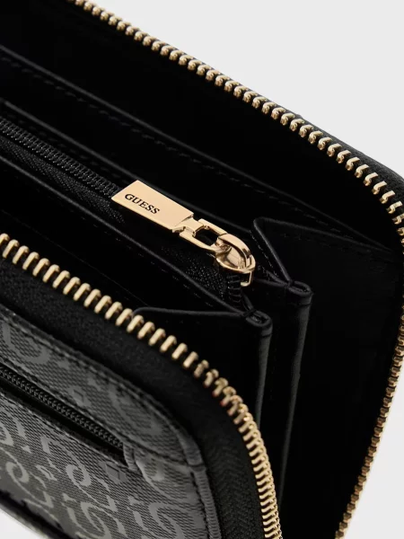 Кошелек Guess с принтом черный