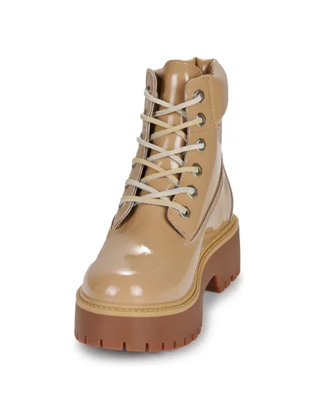 Pantofi Timberland streetstyle cu strasuri bej