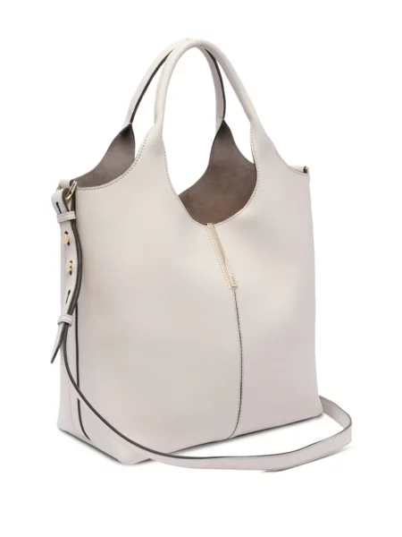 Geantă shopper Tod's din piele alb