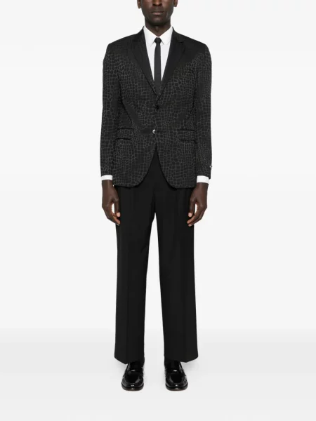 Pantaloni Karl Lagerfeld plisate negru