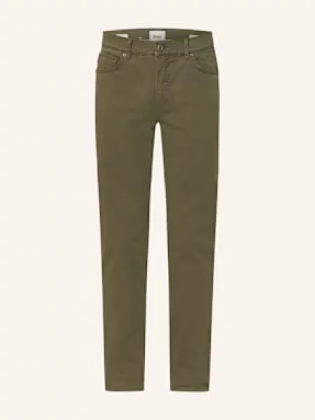 Brax Kalhoty Cadiz Straight Fit olivová
