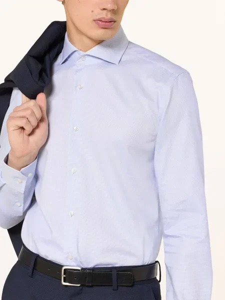 Boss Košile Hank Slim Fit tmavě modrá