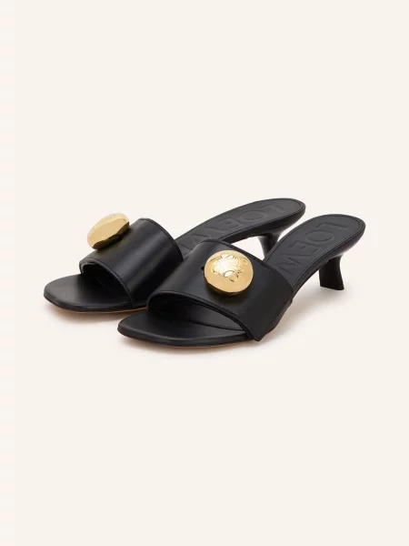 Loewe Mules Pebble černá