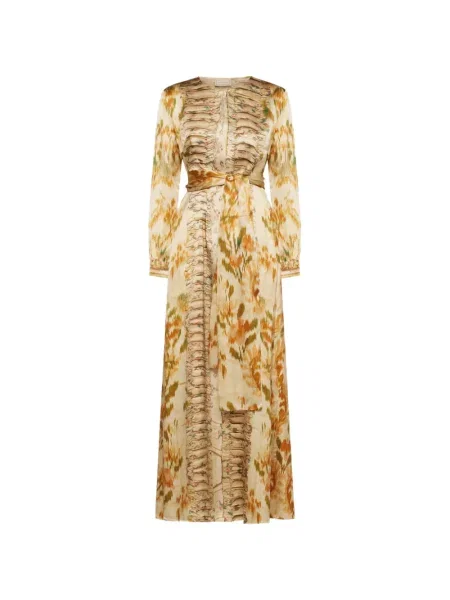 Rochie maxi Pierre-louis Mascia cu volane