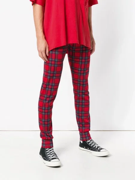 Kostkované kalhoty Comme Des Garçons Pre-owned červené