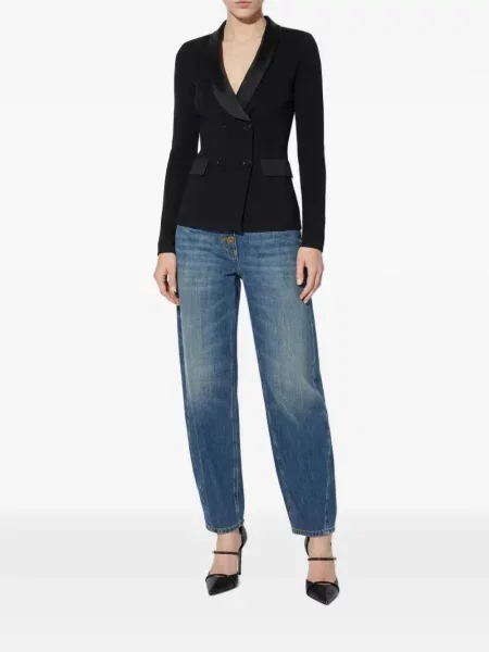 Geacă Elisabetta Franchi tricotate negru