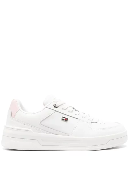 Sneakerși Tommy Hilfiger din piele alb