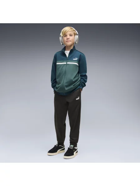 Młodzieżowy dres Colourblocked PUMA niebieski