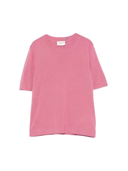 Dzianinowy sweter Weekend Max Mara różowy