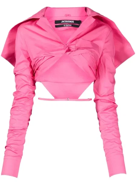 Bluzka Jacquemus różowa