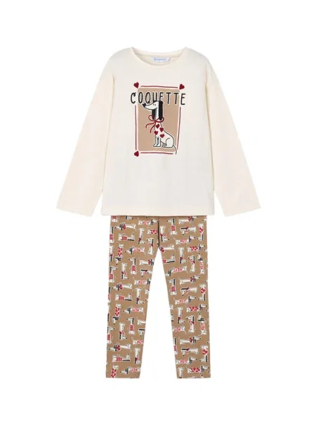 Mayoral Set bluză și leggings Kaki