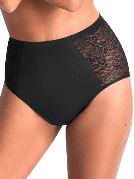 Бесшовные трусики слип чорні