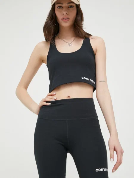 Kraťasy Converse s potiskem medium waist černá