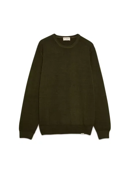 Sweter Roy Rogers z dekoltem w serek zielony